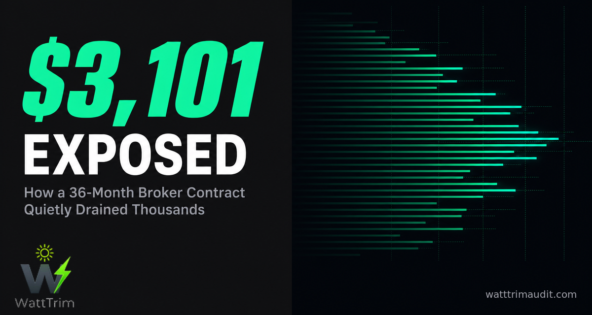 The $3,100 Broker Mistake: A Real Case Study in Overpaying for Texas Electricity
