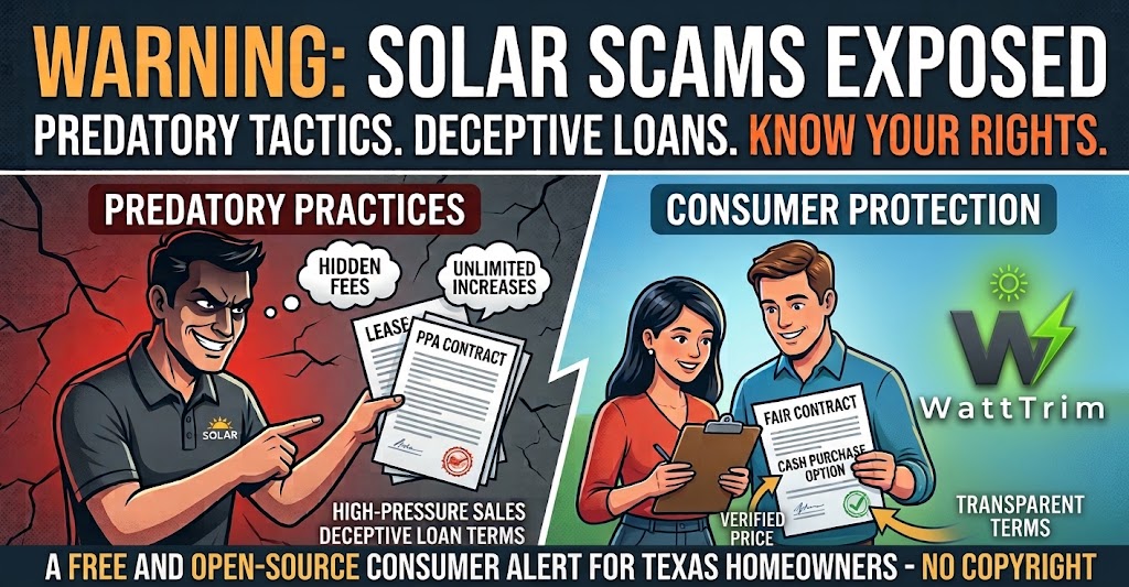 Predatory Solar Practices in 2026: A Texas Homeowner's Guide to Avoiding Costly Deals