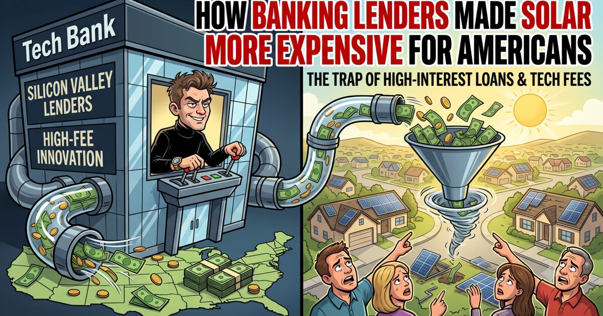 How Banking Lenders Made Solar More Expensive for Americans