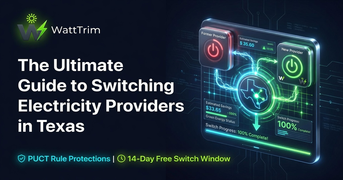The Ultimate Guide to Switching Electricity Providers in Texas